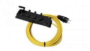 EXTREME Przedłużacz 3x1,5 PUR H07BQ-F 5m 4-fach 1316705