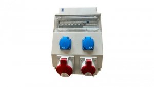 Rozdzielnica elektryczna CEE 32A 16A 2x 230V z bezpiecznikami HAGER FI 96H-3