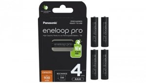 Akumulatorki R03 / AAA Panasonic Eneloop PRO 930mAh Ni-MH BK-4HCDE/4BE (blister 4 szt.)