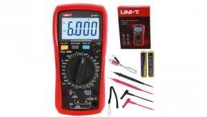 Miernik uniwersalny samochodowy z pomiarem RPM multimetr cyfrowy z wyświetlaczem LCD UNI-T UT107+