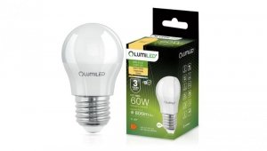 Żarówka LED E27 P40 8W = 60W 806lm 3000K Ciepła 180 Lumiled