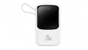 Baseus Qpow Digital Display powerbank z szybkim ładowaniem 10000mAh 20W QC/PD/SCP/FCP z wbudowanym k
