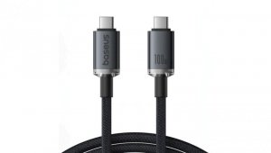 Kabel Baseus Crystal Shine CB000089 USB-C / USB-C USB3.2 100W 20Gbps 1.5m - czarny