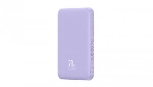 Mini powerbank Baseus 5000mAh 20W + kabel USB-C (20V/3A) - fioletowy