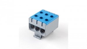 Listwa zaciskowa LZT w korpusie niebieska Cu:2,5-50mm2, Al:6-50mm2 E.4143/N