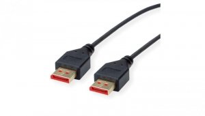 ROLINE Kabel DisplayPort, DP v1.4, M/M, DUN, czarny, 1 m