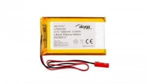 Akumulator litowo-polimerowy Akyga AKY0107 LP503759 Li-Po 3.7V / 1350mAh PCM JST 2.54 2-Pin 150mm