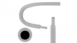 Rurka termokurczliwa RTS 9,5/4,8mm szara 1m