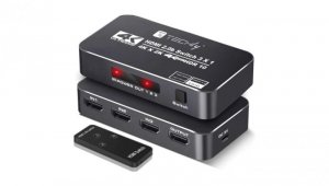 Przełącznik switch HDMI 2.0b 3x1 4K60Hz z pilotem IDATA HDMI2-4K3160B
