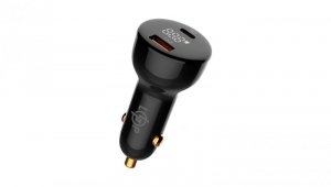 ŁADOWARKA SAMOCHODOWA 1ŁADOWARKA SAMOCHODOWA 100W Type-C+USB QC4/PD3.0/PPS WCH0100W Type-C+USB QC4/PD3.0/PPS WCH01