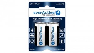 2 x baterie alkaliczne everActive Pro LR14 / C (blister)