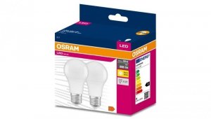 2PAK Żarówka LED E27 A60 8,5W = 60W 806lm 2700K Ciepła 200 OSRAM VALUE