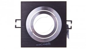 Oprawa punktowa 1x50W GX5,3 IIIkl. 12V IP20 SEIDY CT-DTL50-B kwadratowa czarna 18289