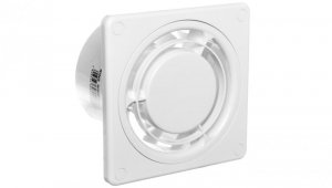 Wentylator wyciągowy fi 100 8W 72m3/h 230V IPX4 biały RING E0007848 WWR100