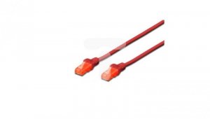 Kabel krosowy (Patch Cord) U/UTP kat.6 czerwony 3m DK-1612-030/R