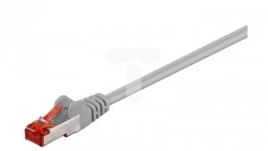 Kabel krosowy patchcord S/FTP (PiMF) kat.6 LSZH szary 30m 50894