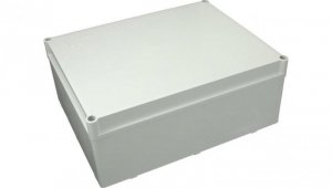 Puszka n/t hermetyczna 300x220x120 bez dławików IP56 szara S-BOX 616