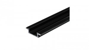 Profil led MiniLUX WPUST 1m czarny meblowy wpuszczany do frezu