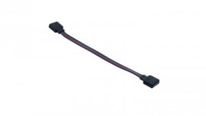 Złączka do taśmy led rgb 10mm ż+15cm+ż dwustronna żeńska