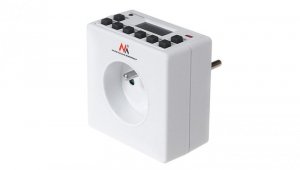 Timer cyfrowy Maclean Energy MCE30 10 programów CD funkcja Random 3600W - Czasomierz - programator cyfrowy max 156 programów MCE