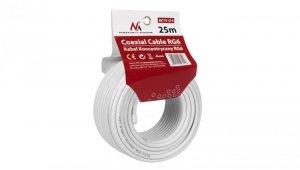 Kabel przewód koncentryczny satelitarny 1.0CCS RG6 25M Maclean MCTV-574 MCTV-574