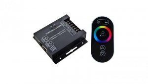 Kontroler sterownik RGBW RF dotykowy288W 12/24VDC czarny radiowy 433.92MHz