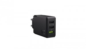 Ładowarka Sieciowa Green Cell GC ChargeSource 3 3xUSB 30W z szybkim ładowaniem Ultra Charge i Smart Charge