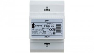 Transformator 1-fazowy modułowy bezpieczeństwa PSS 30 230/ 24V 1,25A, na szynę DIN, IP30, Ta 40, 16024-9997