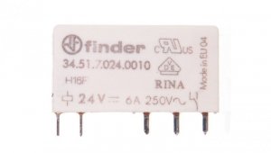 Przekaźnik miniaturowy 1P 6A 24V DC AgNi 34.51.7.024.0010