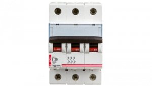 Wyłącznik nadprądowy 3P B 20A 10kA AC S313 TX3 404127
