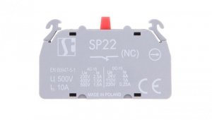 Styk pomocniczy 1R montaż czołowy SP2201-1