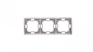 Simon Basic Standard Ramka potrójna uniwersalna stal inox BMR3/21