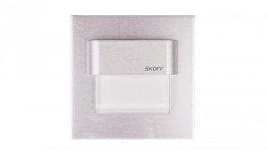 Oprawa LED 0.8W 10V IP20 TANGO ALU aluminium cieplo biała 02-01-02-01-0234
