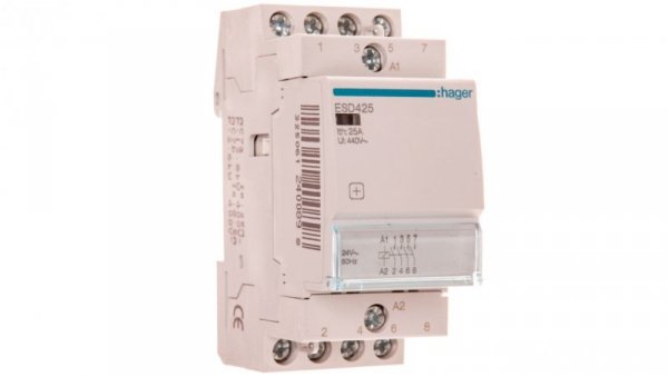 Stycznik modułowy 25A 4Z 0R 24V AC ESD425