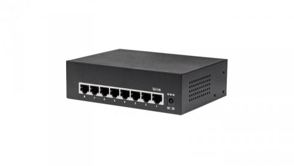 Gigabit Switch 8x 1000Mbps RJ45 PoE/PoE+ 60W VLAN 561204
