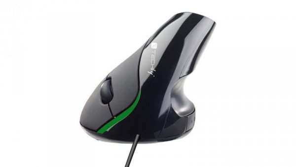 Pionowa Myszka Ergonomiczna USB 1000dpi Czarna
