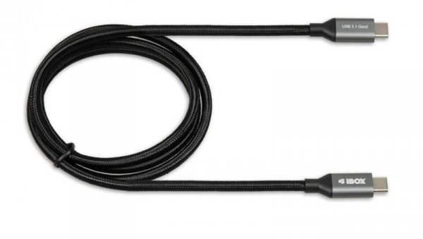 Kabel IBOX IKUMTC31G2 (USB typu C - USB typu C 1m kolor czarny)