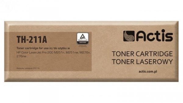 Toner ACTIS TH-211A (zamiennik HP 131A CF211A, Canon CRG-731C Standard 1800 stron niebieski)