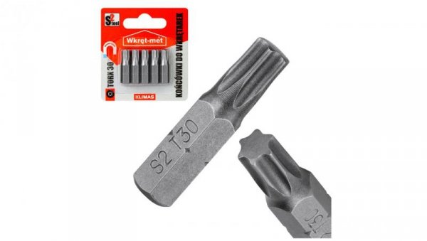 Końcówki do wkrętarki S2 TORX TX 30x25mm 5szt.
