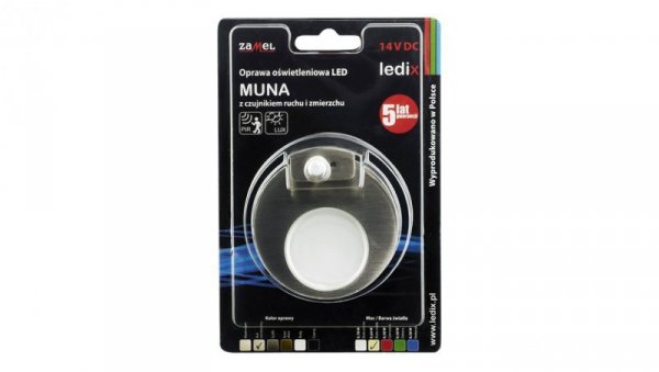 Oprawa schodowa LED Muna pt 14V DC regulowany czujnik STA biała neutralna LED10221627