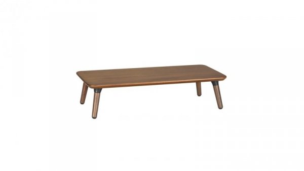 Drewniana podstawka pod monitor / laptop Maclean, (500x240x120mm), kolor czarny orzech, max. 20kg, MC-930