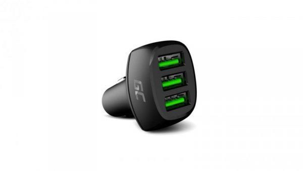 Ładowarka Samochodowa Green Cell GC PowerRide 54W 3xUSB 18W z technologią szybkiego Ładowania Ultra Charge