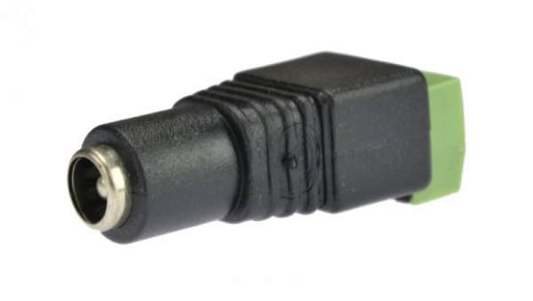 Gniazdo zasilające DC 2,1/5,5 mm z szybkozłączem złącze proste skręcane na kabel prądu stałego 20szt
