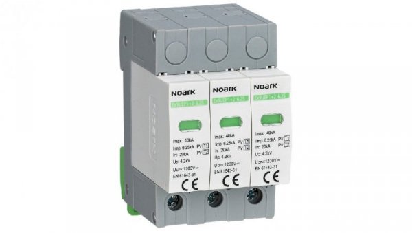 Ogranicznik przepięć SPD DC 1000V C (Typ 1+2) 3P 20kA/40kA fotowoltaiczny NOARK
