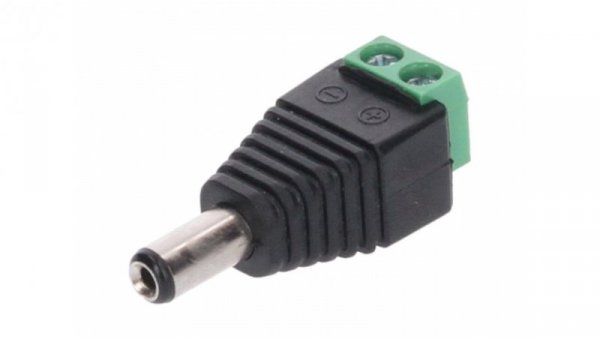 Wtyk DC 5.5x2.5 ze złączem skrętnym