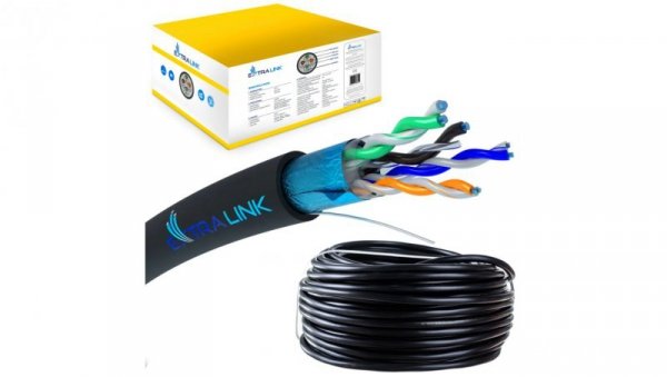 Kabel sieciowy skrętka 305M Extralink CAT5E FTP (F/UTP) Zewnętrzny żelowany