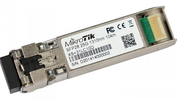 Moduł SFP/SFP+/SFP28 1/10/25Gb/s, SM, 10km, 1310nm MikroTik XS+31LC10D