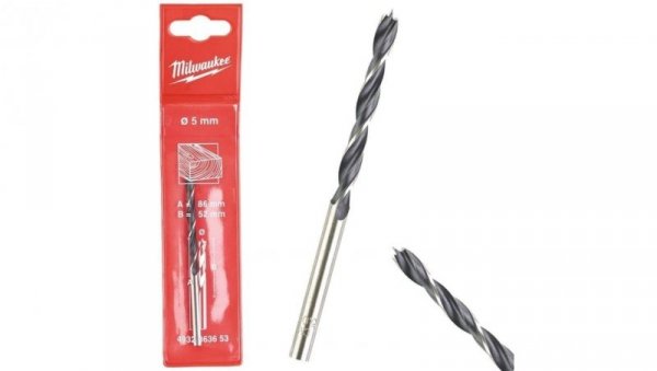 Wiertło do drewna świder 5x52/86mm MILWAUKEE