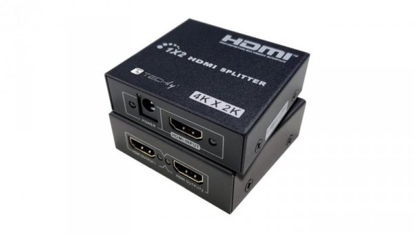 Splitter HDMI 1x2 4K*30Hz Aktywny Rozdzielacz HDMI Techly
