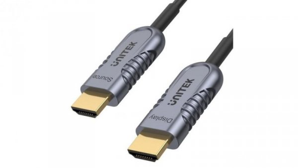 UNITEK Kabel optyczny HDMI 2.1 8K Ultra High Speed 8K@60 4K@120 40m